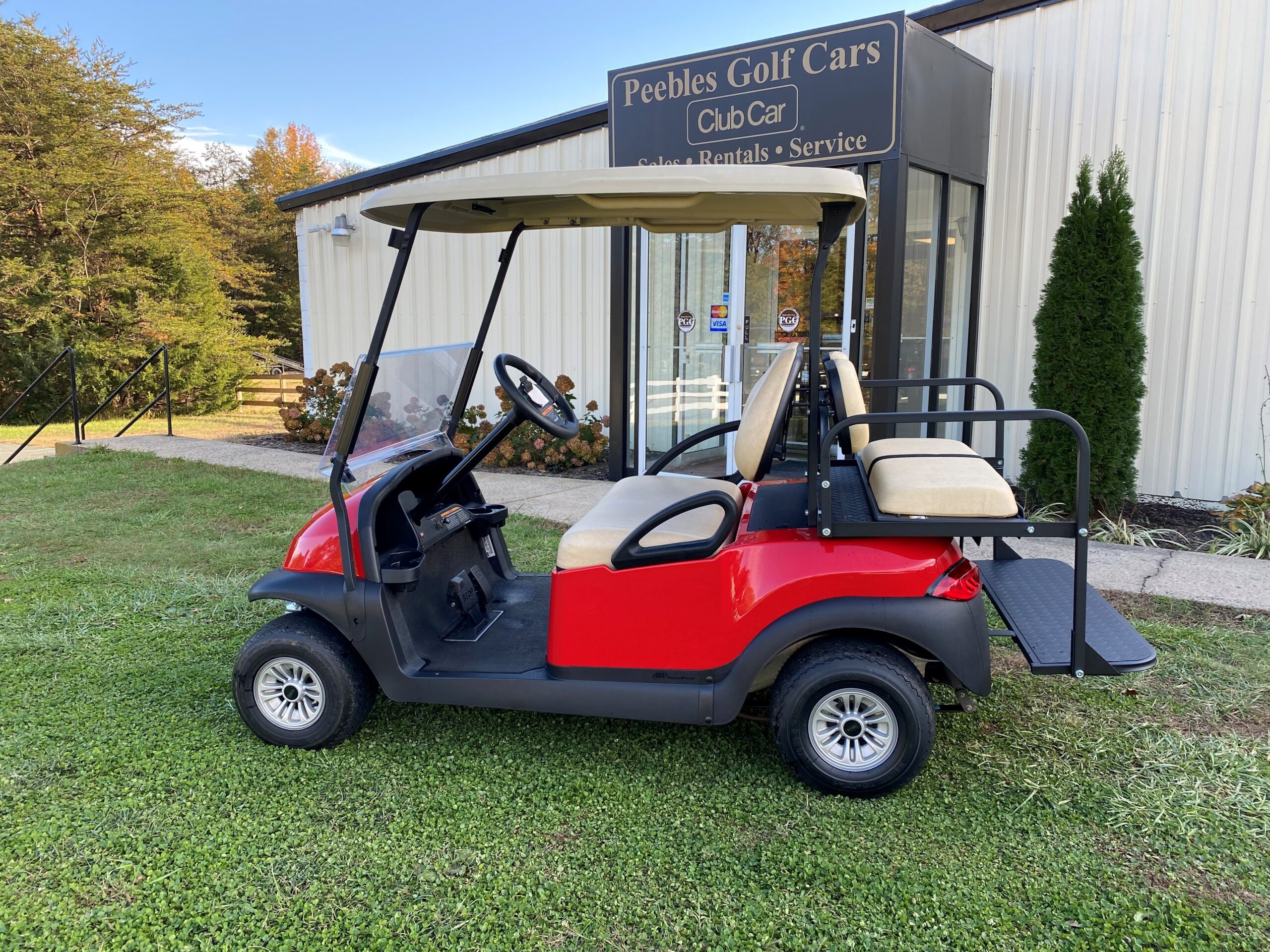 2017 Club Car Precedent Electric Red Peebles Golf Cars