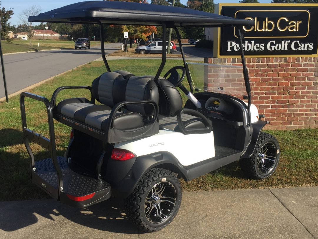 2019 Club Car Onward Lifted Gas PTV- Metallic White | Peebles Golf Cars