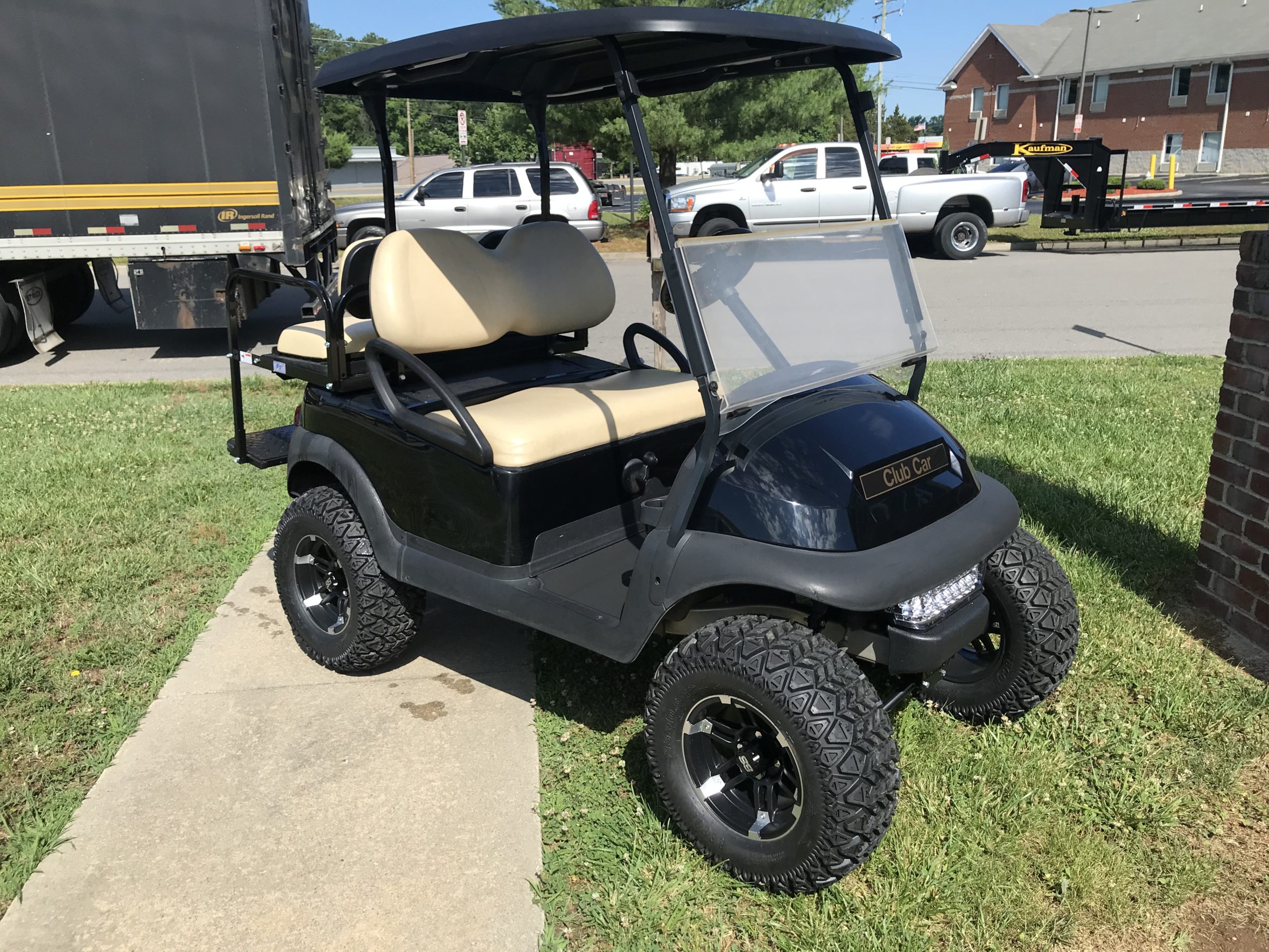 2015 Club Car Lifted Gas Golf Car- Black | Peebles Golf Cars