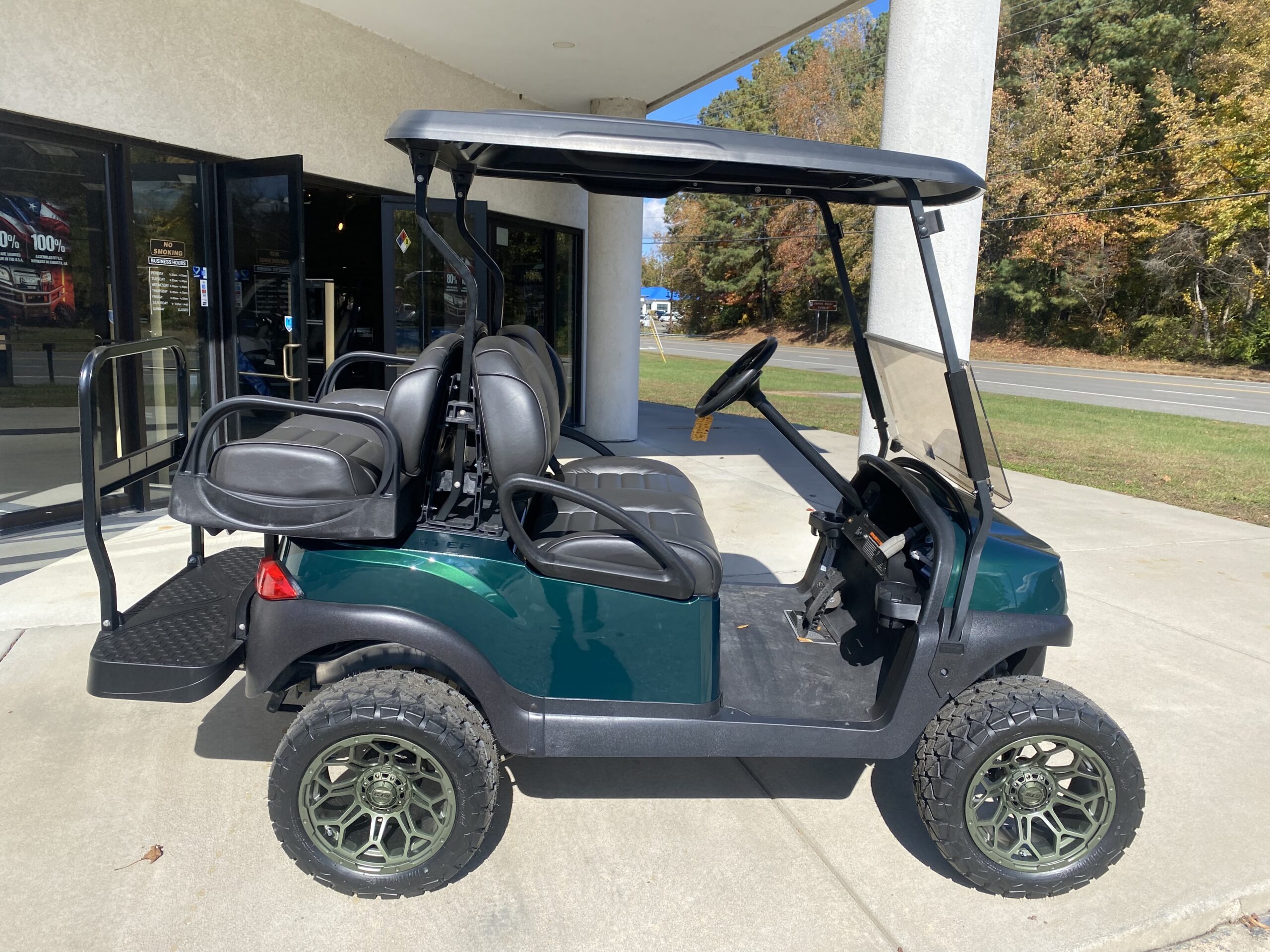 2020 Metallic Green Club Car Tempo Electric 4-Passenger - Image 4
