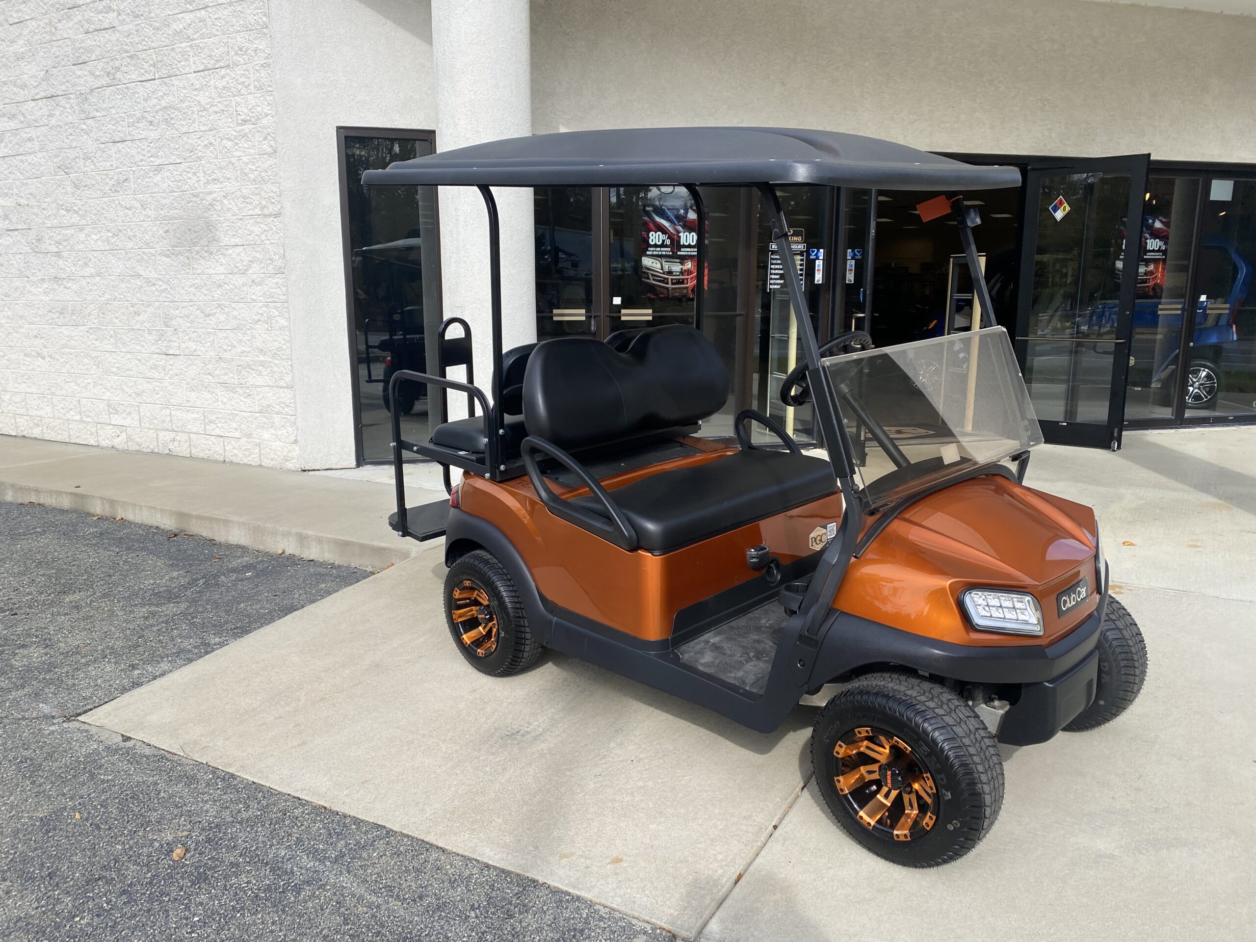 2020 Club Car Tempo Electric 4-Passenger- Orange - Image 5