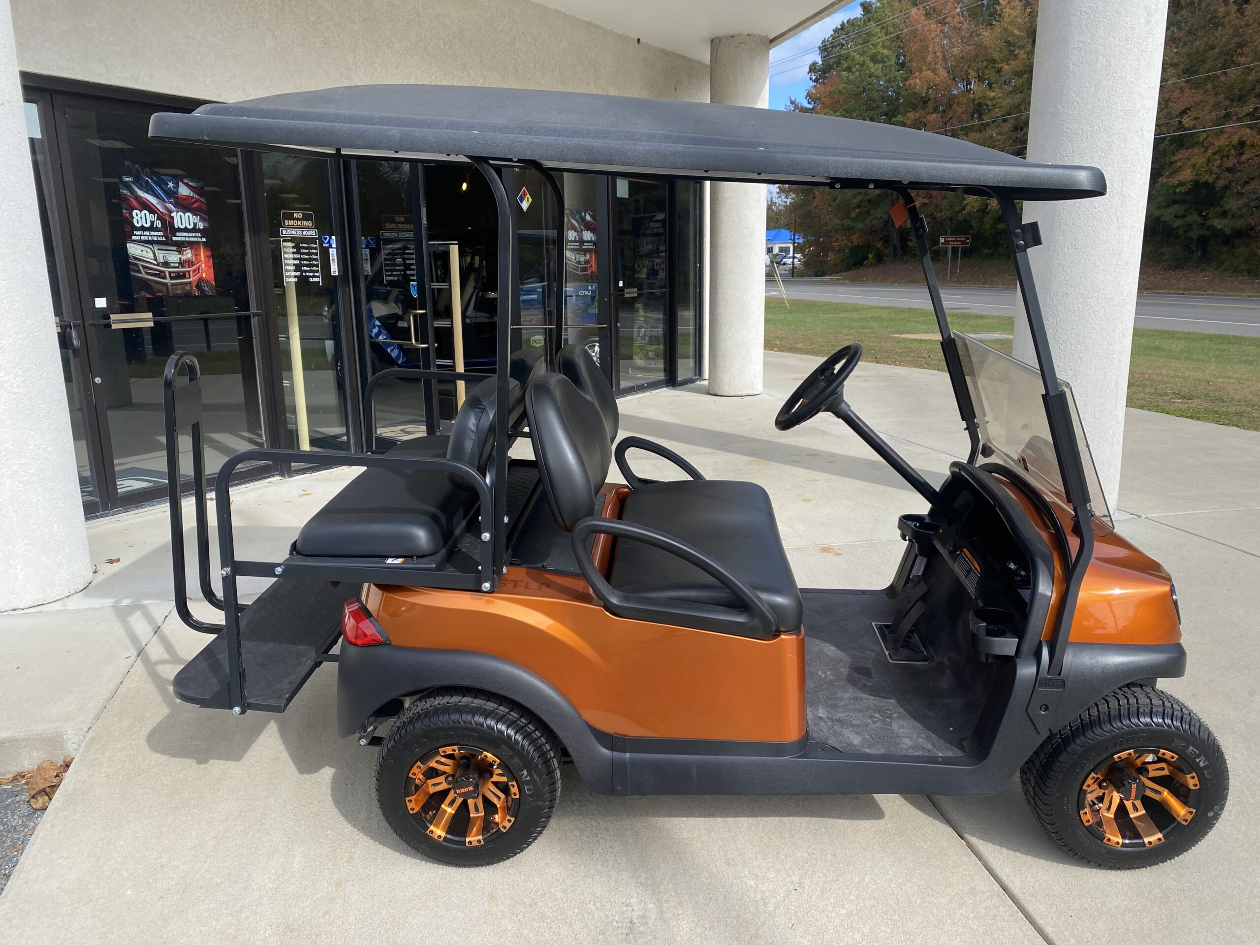 2020 Club Car Tempo Electric 4-Passenger- Orange - Image 4