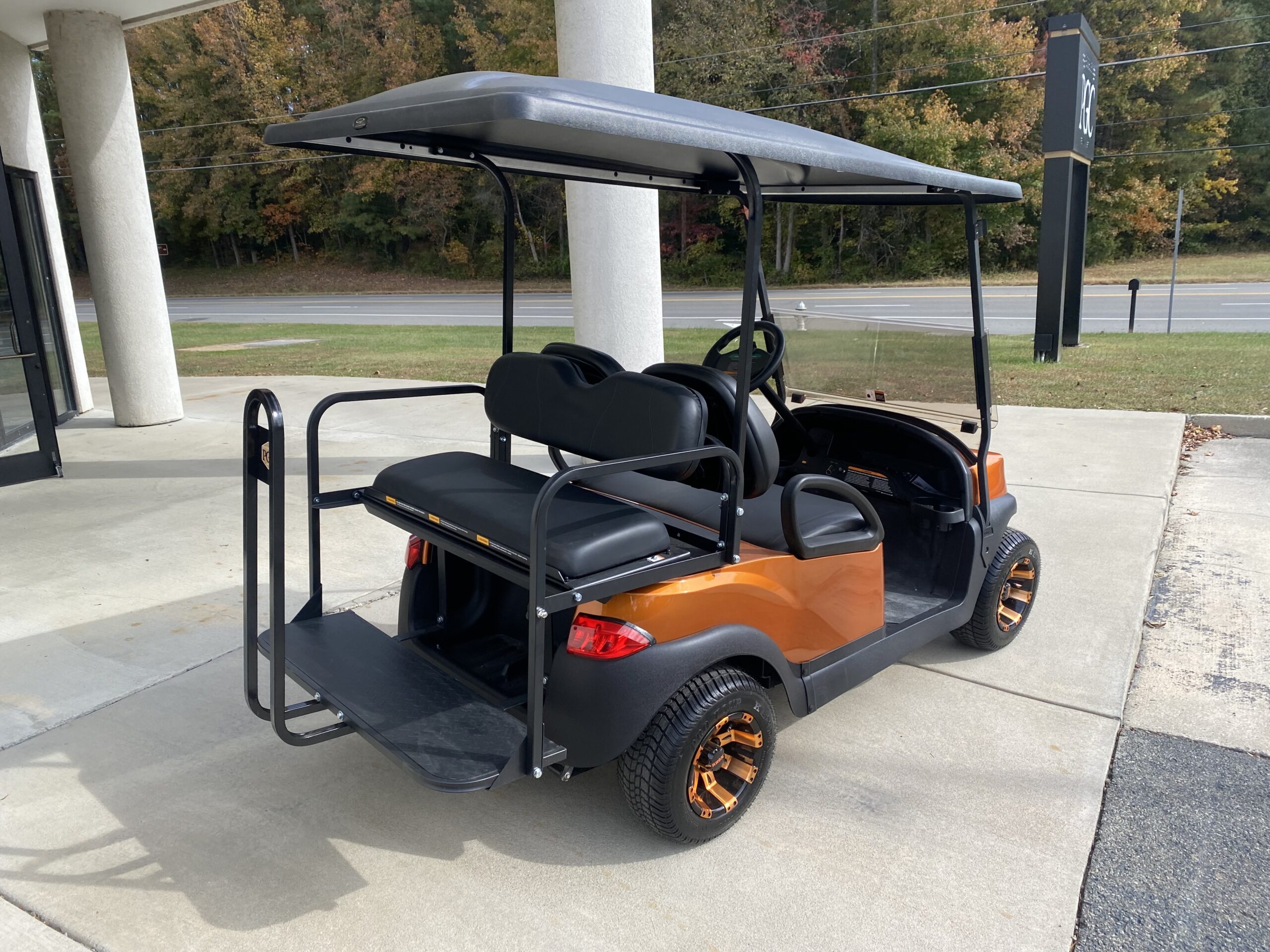 2020 Club Car Tempo Electric 4-Passenger- Orange - Image 3