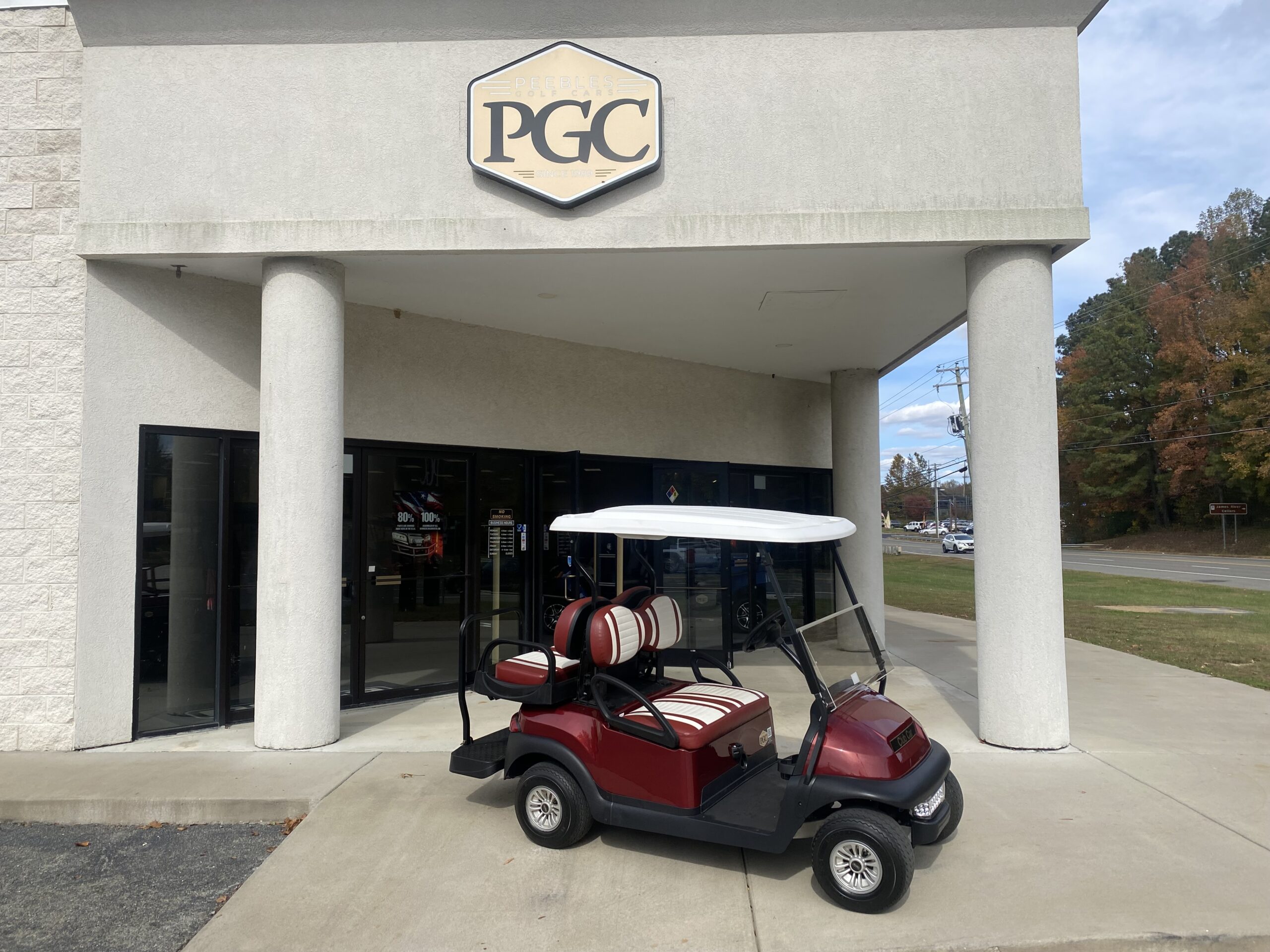 2020 Club Car Tempo Electric 4-Passenger- Burgundy