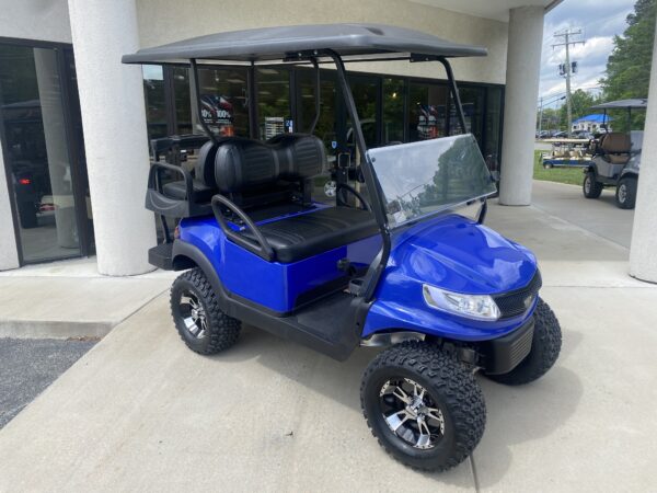 2020 Club Car Lifted Electric 4-pass- Blue Phoenix - Image 5