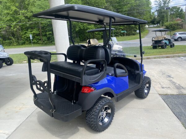 2020 Club Car Lifted Electric 4-pass- Blue Phoenix - Image 3