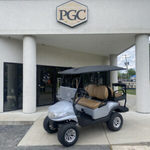 2020 Club Car Lifted Electric 4-pass- Silver Phoenix
