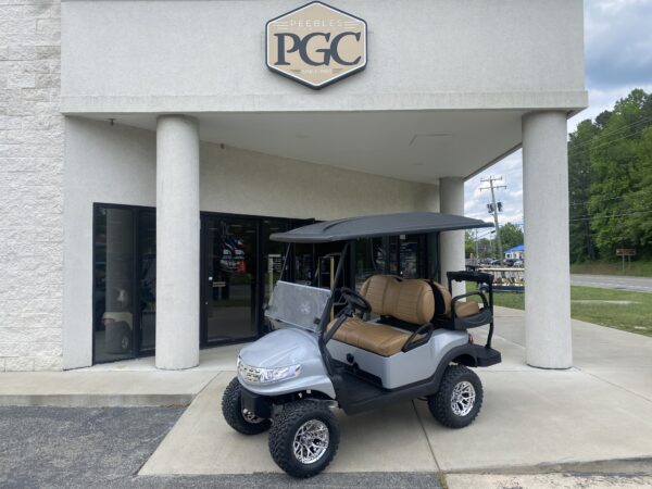 2020 Club Car Lifted Electric 4-pass- Silver Phoenix