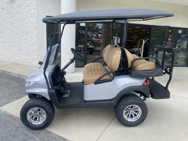 2020 Club Car Lifted Electric 4-pass- Silver Phoenix - Image 4
