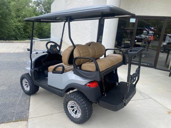2020 Club Car Lifted Electric 4-pass- Silver Phoenix - Image 3