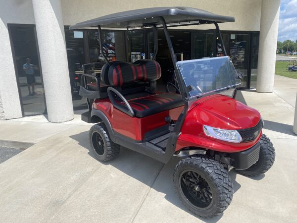 2021 Club Car 4-pass Lifted Electric- Ruby Phoenix - Image 5