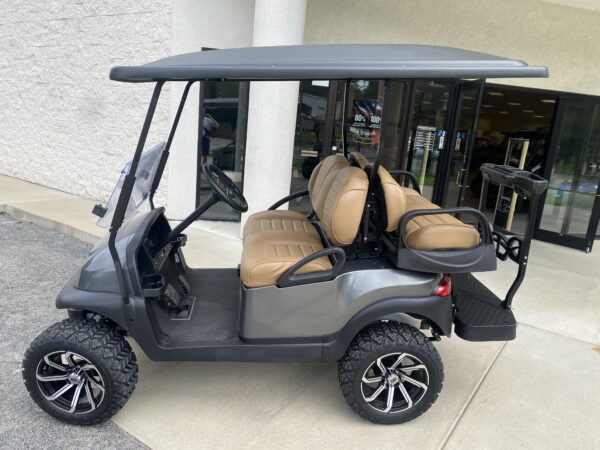 2021 Club Car 4-pass Lifted Electric Golf Car- Graphite - Image 3