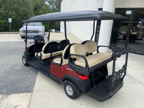 2020 Club Car 6-passenger Electric Golf Car- Red - Image 2