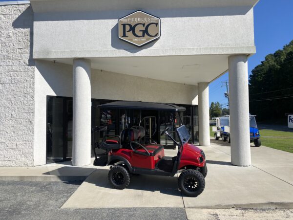 2021 Club Car Lifted Electric 4-passenger- Ruby Phantom