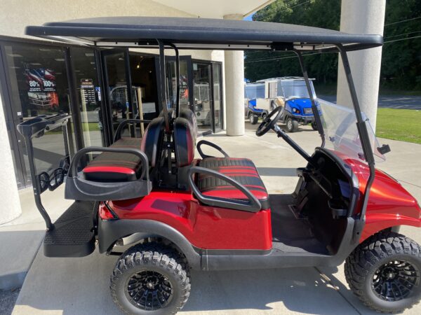 2021 Club Car Lifted Electric 4-passenger- Ruby Phantom - Image 4