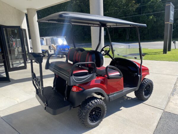 2021 Club Car Lifted Electric 4-passenger- Ruby Phantom - Image 3