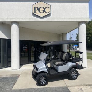 2021 Club Car Lifted Electric 4-passenger- Silver Phantom