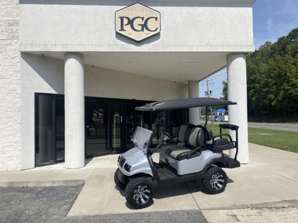 2021 Club Car Lifted Electric 4-passenger- Silver Phantom