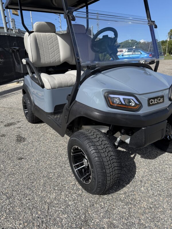 2021 Pearl Mist Club Car Tempo Golf Cart - Trojan Lithium - 4 Passenger - Image 10