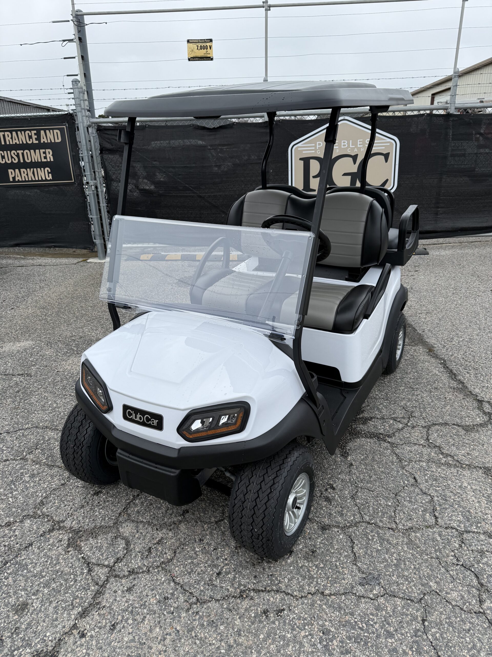 2018 Club Car Electric Tempo - White 4 Passenger Golf Cart