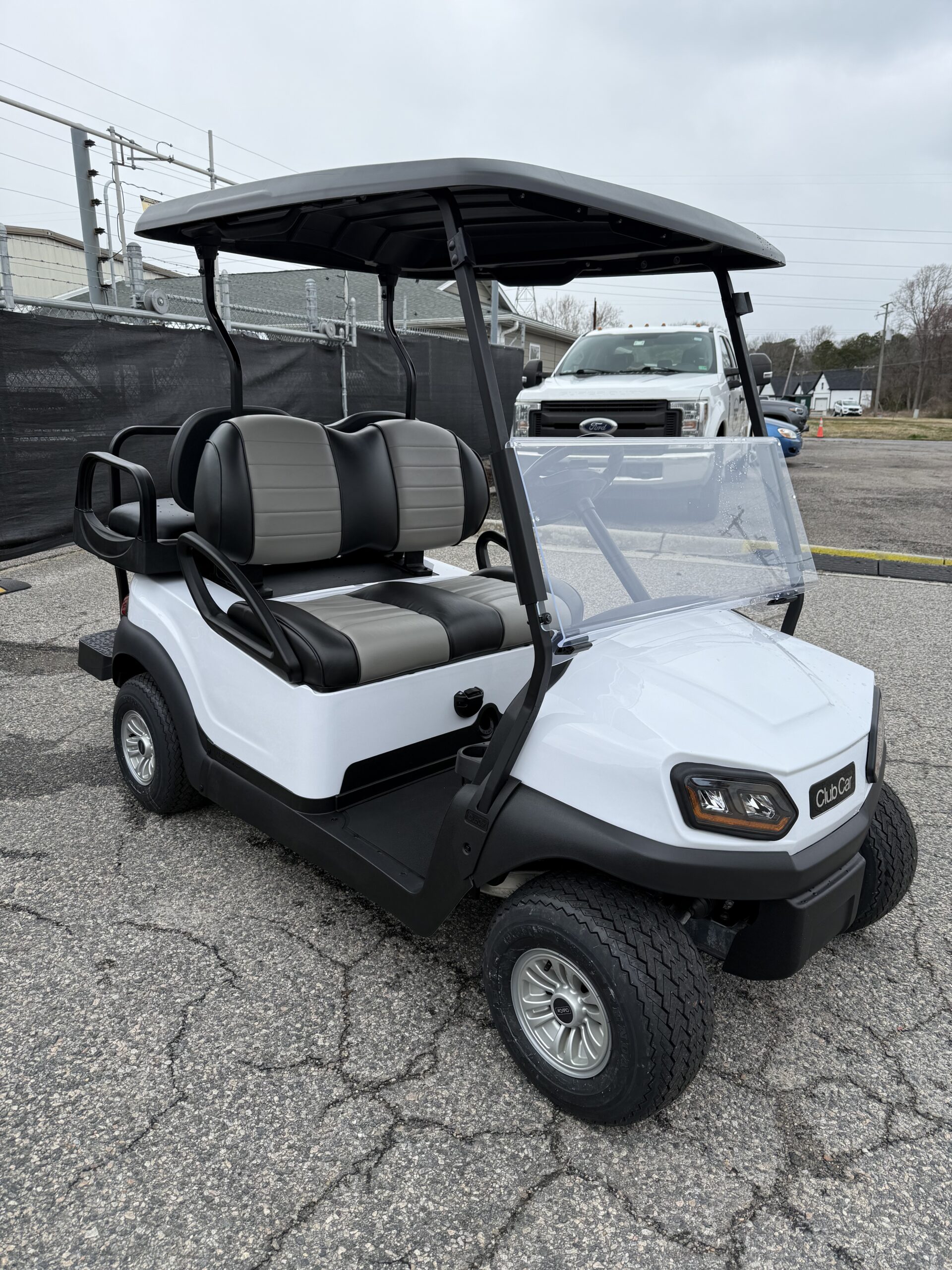 2018 Club Car Electric Tempo - White 4 Passenger Golf Cart - Image 2