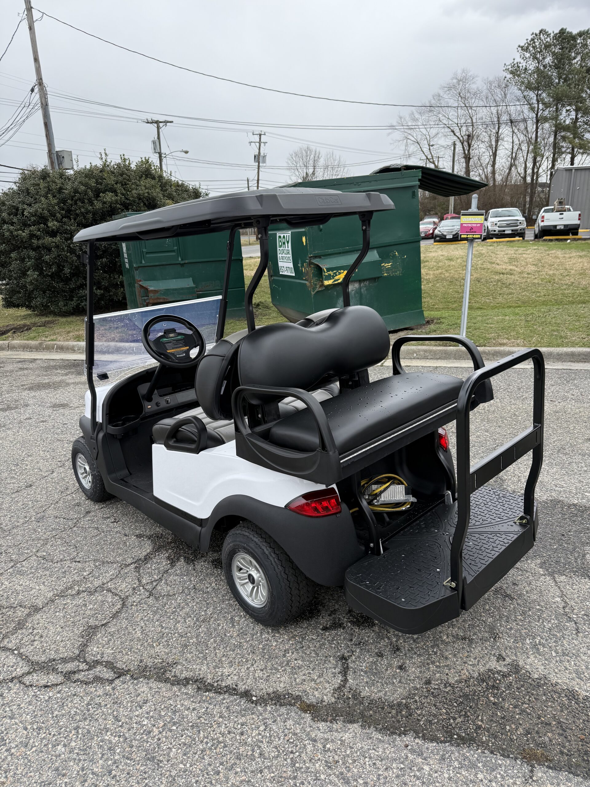 2018 Club Car Electric Tempo - White 4 Passenger Golf Cart - Image 4