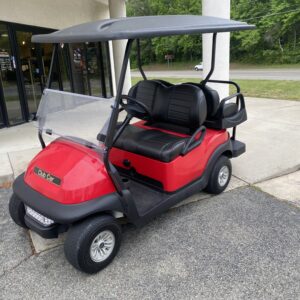 2021 Club Car 4-pass Electric Golf Car- Red